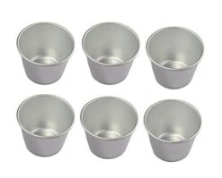 Shop Set Of 6 Nonstick Individual Tumblers Popovers| Chocolate Molten Pans| Pudding Cups| Raspberry Souffle Pot| Darioles Ramekins Brownies Mold - Size 3 Inches