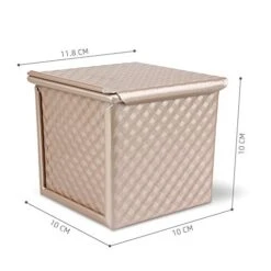 Loaf Pan With Lid Nonstick Bread Toast Mould Mini Square Toast Box For Home Baking Ideal Baking Set Gift For Bread Lover -Wilton Shop 410NTYPM1CL