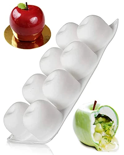 3D Apple Cake Round Silicone Mold For Baking Dessert, Jelly, Ice Cream & Silicon Cake Mold For Baking With 9 Cavities For Cooking Cake, Roll, Chocolate 4 3D Apple Cake Round Silicone Mold For Baking Dessert, Jelly, Ice Cream & Silicon Cake Mold For Baking With 9 Cavities For Cooking Cake, Roll, Chocolate - Image 2
