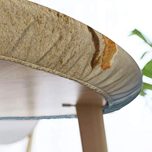 Round Tablecloth Starfish Summer Fitted Elastic Waterproof Wipeable Table Cloth Cover Decorations Table Pad Cover For Party Dinning Room Picnic-Medium 4 Round Tablecloth Starfish Summer Fitted Elastic Waterproof Wipeable Table Cloth Cover Decorations Table Pad Cover For Party Dinning Room Picnic-Medium - Image 2