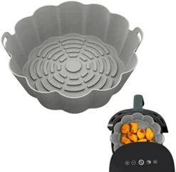 2 Pack Air Fryer Silicone Liners - 7.5 Inch Reusable Food Safe Air Fryer Silicone Pot, Round Air Fryer Basket Easy Cleaning For 3 To 5QT Air Fryer Oven Accessories, Replacement For Paper Liners 23 2 Pack Air Fryer Silicone Liners - 7.5 Inch Reusable Food Safe Air Fryer Silicone Pot, Round Air Fryer Basket Easy Cleaning For 3 To 5QT Air Fryer Oven Accessories, Replacement For Paper Liners -Wilton Shop 410U4Xbr9VL. AC 1