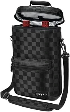 OPUX 2 Bottle Wine Carrier Tote | Insulated Leakproof Wine Cooler Bag For Travel Picnic BYOB | Padded Portable Wine Carrying Bag With Shoulder Strap, Wine Gifts - Charcoal Grey 25 OPUX 2 Bottle Wine Carrier Tote | Insulated Leakproof Wine Cooler Bag For Travel Picnic BYOB | Padded Portable Wine Carrying Bag With Shoulder Strap, Wine Gifts - Charcoal Grey -Wilton Shop 410YVxv4QL. AC