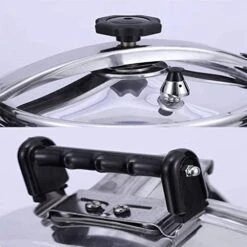 Pressure Cooker- Programmable Pressure Cooker, Slow Cooker,Rice Cooker,Steamer,Saute，Family Best Choice (Color : Silver, Size : 28CM) -Wilton Shop 410xyVAujhL