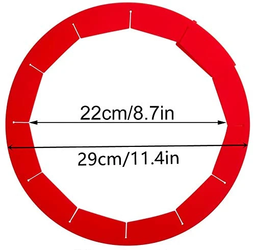 WAYTOSUC 2PCS Adjustable Pie Crust Shield Red Silicone Pie Protectors Pies Quiches Pizza Cover,Baking Accessories Kitchen Tool Fit 8-11.4 Inch Pies (Red, 2) 4 WAYTOSUC 2PCS Adjustable Pie Crust Shield Red Silicone Pie Protectors Pies Quiches Pizza Cover,Baking Accessories Kitchen Tool Fit 8-11.4 Inch Pies (Red, 2) - Image 2