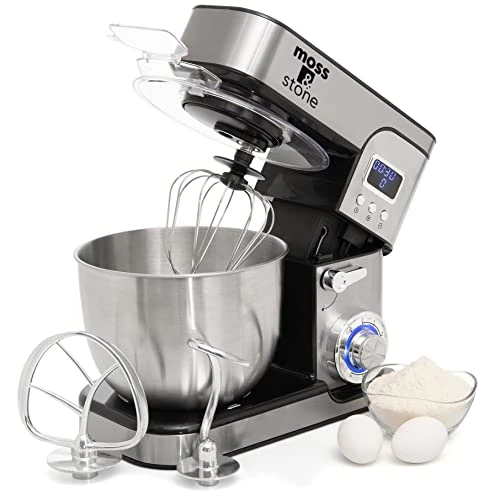 And Mixer With LCD Display, 6 Speed Electric Mixer With 5.5 Quart Stainless Steel Mixing Bowl, Black Body Kitchen Mixer With Dough Hook, Egg Whisk, Beater & Baking Spatula, Classic Food Mixer 3 And Mixer With LCD Display, 6 Speed Electric Mixer With 5.5 Quart Stainless Steel Mixing Bowl, Black Body Kitchen Mixer With Dough Hook, Egg Whisk, Beater & Baking Spatula, Classic Food Mixer