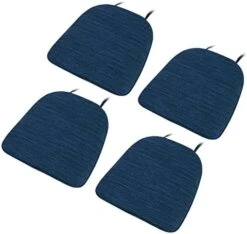 Baibu Super Soft Metal Dining Chair Pads Bar Stool Cushion With Ties For Metal Chairs Or Bar Stools - One Cushion Only (Gray Black, 14x14x1.5in) -Wilton Shop 411Ak3BoVmL. AC