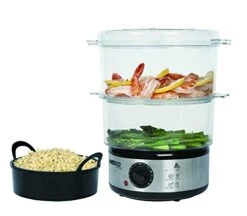 ST-25F, Food Steamer, 5 Quart, 400 Watts, Black/Clear -Wilton Shop 411EYtN0zRL