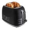 Tro Rounded Bread Toaster, 2 Slice Stainless Steel Toaster With Removable Crumb Tray, Wide Slot With 6 Browning Levels, Bagel, Defrost And Cancel Options (Black) 1 Tro Rounded Bread Toaster, 2 Slice Stainless Steel Toaster With Removable Crumb Tray, Wide Slot With 6 Browning Levels, Bagel, Defrost And Cancel Options (Black) -Wilton Shop 411dLcKzowL