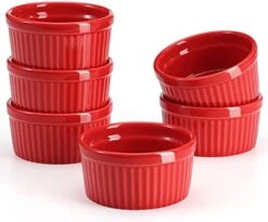 Ramekins, 4 Ounces Porcelain Souffle Dishes Set For Baking, Souffle Ramekins For Desert, Pudding. Set Of 6, White, Oven Safe 22 Ramekins, 4 Ounces Porcelain Souffle Dishes Set For Baking, Souffle Ramekins For Desert, Pudding. Set Of 6, White, Oven Safe -Wilton Shop 411hfiZYqdL. AC