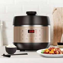 Mini Electric Pressure Cooker, 3 Liter Small Household Smart Rice Cooker, Automatic Electric Pressure Cooker, Intelligent Pressure Regulation, -Wilton Shop 411rJtZyaGL