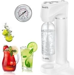 Parkling Water Machine, Cordless Soda Maker With Pressure Gauge, Quick & Customize Carbonation For Any Drink, With BPA Free PET Bottle, Compatible 60L CO2 Exchange Cylinder (NOT Included) -Wilton Shop 411xZ7hEKwL. AC