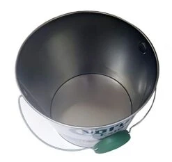 Rona Beverage Bucket With Wire Handle And Lime Grip, White And Blue -Wilton Shop 4121KeUUtuL