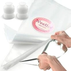 Pastry Piping Bags -100 Pack-16-Inch Disposable Cake Decorating Bags Anti-Burst Cupcake Icing Bags For All Size Tips Couplers And Baking Cookies Candy Supplies Kits - Bonus 2 Couplers -Wilton Shop 412259iF5dL. AC