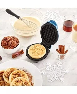 Dash Ash Snowflake Waffle Maker BLUE -Wilton Shop 4123w2w217L
