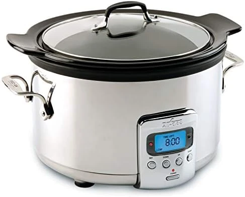 Electrics Stainless Steel And Ceramic Slow Cooker With Insert And Lid 6.5 Quart Nonstick 320 Watts Oval Shaped, Programmable, Dishwasher Safe 9 Electrics Stainless Steel And Ceramic Slow Cooker With Insert And Lid 6.5 Quart Nonstick 320 Watts Oval Shaped, Programmable, Dishwasher Safe - Image 7