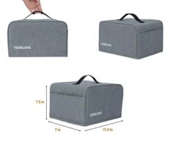 Toaster Dust Cover Compatible With Cuisinart 2 Slice Toaster, With 2 Pockets Hold Jam Spreader Knife & Toaster Tongs, Prevent From Water Dust And Fingerprint 9 Toaster Dust Cover Compatible With Cuisinart 2 Slice Toaster, With 2 Pockets Hold Jam Spreader Knife & Toaster Tongs, Prevent From Water Dust And Fingerprint -Wilton Shop 412Ox3R1sxL