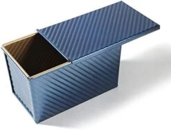Pullman Loaf Pan With Lid Bread Mold Toast Box With Cover For Baking Non Stick Gold Blue Aluminum Alloy,Bread Tin For Homemade Cakes, Breads And Meatloaf… (Blue) 15 Pullman Loaf Pan With Lid Bread Mold Toast Box With Cover For Baking Non Stick Gold Blue Aluminum Alloy,Bread Tin For Homemade Cakes, Breads And Meatloaf… (Blue) -Wilton Shop 412R xnmPJL. AC