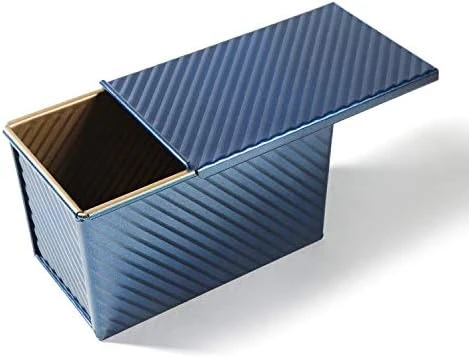 Pullman Loaf Pan With Lid Bread Mold Toast Box With Cover For Baking Non Stick Gold Blue Aluminum Alloy,Bread Tin For Homemade Cakes, Breads And Meatloaf… (Blue) 9 Pullman Loaf Pan With Lid Bread Mold Toast Box With Cover For Baking Non Stick Gold Blue Aluminum Alloy,Bread Tin For Homemade Cakes, Breads And Meatloaf… (Blue) - Image 7