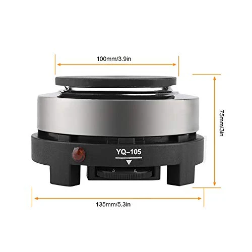 Mini Stove Electric Hot Plate Multifunction Portable Home Heater Kitchen Utensil Accessory 500W (US Plug 110V) 4 Mini Stove Electric Hot Plate Multifunction Portable Home Heater Kitchen Utensil Accessory 500W (US Plug 110V) - Image 2