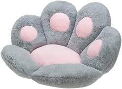 Cartoon Bear Paw Cat Claw Cushion, Half-Surround Cushion, Lazy One-Piece Sofa, Office Seat, Student Cushion (Polar White, 60cm*70cm) -Wilton Shop 412dxAp4drL. AC