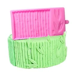 3D Bamboo Fondant Molds Bamboo Pattern Border Molds For Cake Decorating Baking Mat Gumpaste Imprint Textured Embossed Moulds Polymer Clay Molds