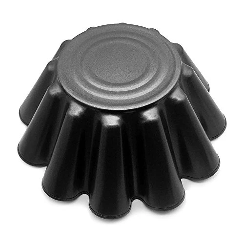 9 Inch Large Heavy Duty Non-Stick Fluted Tortilla Shell Pans, Heat Resistant Flower Baking Molds,Brioche Molds (2 Pcs) 6 9 Inch Large Heavy Duty Non-Stick Fluted Tortilla Shell Pans, Heat Resistant Flower Baking Molds,Brioche Molds (2 Pcs) - Image 4