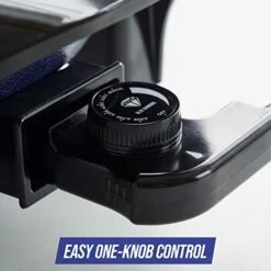 Ceramic Nonstick Split Savor, 5.5QT Electric Skillet Hot Pot With Divider, Dishwasher Safe, Adjustable Temperature Control, PFAS-Free, Blue -Wilton Shop 412qQjdrj0L