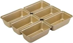 6 Pack Mini Loaf Pans, Non-Stick Baking Bread Pan, Carbon Steel Bakeware 18 6 Pack Mini Loaf Pans, Non-Stick Baking Bread Pan, Carbon Steel Bakeware -Wilton Shop 412ty4CCi L. AC