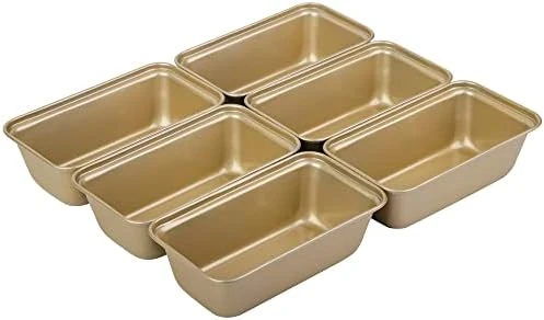 6 Pack Mini Loaf Pans, Non-Stick Baking Bread Pan, Carbon Steel Bakeware 10 6 Pack Mini Loaf Pans, Non-Stick Baking Bread Pan, Carbon Steel Bakeware - Image 8
