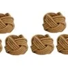 Set Of 6 Classic Braided Jute Burlap Napkin Rings (Cream, 6) -Wilton Shop 412ySfLjCzL