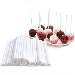 Ollipop Stick (6 Inch), Candy Wrappers And Twist Ties Set, 100 Papery Lollipop Sticks (6 Inch), 200 Lollipop Bags And 200 Twist Ties (500Pcs) 10 Ollipop Stick (6 Inch), Candy Wrappers And Twist Ties Set, 100 Papery Lollipop Sticks (6 Inch), 200 Lollipop Bags And 200 Twist Ties (500Pcs) -Wilton Shop 4138ytZ90gL