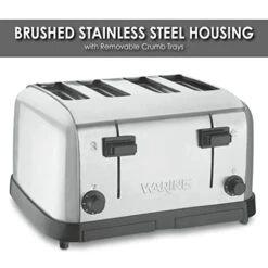 (WCT708) Four-Compartment Pop-Up Toaster, Silver -Wilton Shop 413ABMW6nBL