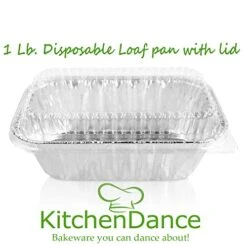 Sposable Aluminum 1 Lb. Mini Loaf Pans With Clear Dome Lids- Pack Of 20 Pans & 20 Lids 7 Sposable Aluminum 1 Lb. Mini Loaf Pans With Clear Dome Lids- Pack Of 20 Pans & 20 Lids -Wilton Shop 413C5qVwwSL