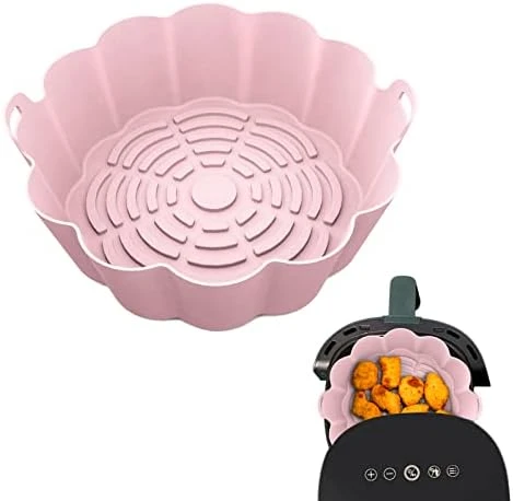 2 Pack Air Fryer Silicone Liners - 7.5 Inch Reusable Food Safe Air Fryer Silicone Pot, Round Air Fryer Basket Easy Cleaning For 3 To 5QT Air Fryer Oven Accessories, Replacement For Paper Liners 15 2 Pack Air Fryer Silicone Liners - 7.5 Inch Reusable Food Safe Air Fryer Silicone Pot, Round Air Fryer Basket Easy Cleaning For 3 To 5QT Air Fryer Oven Accessories, Replacement For Paper Liners - Image 13