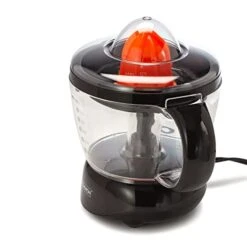 BPA-Free Electric Citrus Juicer Extractor, Compact Volume Pulp Control, Oranges, Lemons, Limes, Grapefruits With Easy Pour Spout, 40oz, Includes Two Juicing Cones, Black 11 BPA-Free Electric Citrus Juicer Extractor, Compact Volume Pulp Control, Oranges, Lemons, Limes, Grapefruits With Easy Pour Spout, 40oz, Includes Two Juicing Cones, Black -Wilton Shop 413NyLfPitL