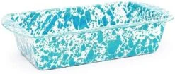 Enamelware Loaf Pan, 9 X 5.5 Inches, Vintage White/Grey -Wilton Shop 413PQnkpsaL. AC