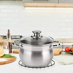 4 Pack Oval Roasting Rack Cooling Rack With Integrated Feet, 12 X 8.5 Inch Black Non-stick Coating Iron Baking Rack For Cooking, Roasting, Drying, Grilling, PTFE Free -Wilton Shop 413QPfN5UHL