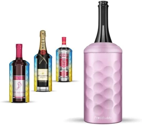 Universal Wine Buddy (Pastel Pink) - Vacuum Insulated Wine Bottle Cooler & Holder - Double Walled Stainless Steel Wine Chiller - Enjoy Cold Wine Glasses Without A Champagne Bucket 10 Universal Wine Buddy (Pastel Pink) - Vacuum Insulated Wine Bottle Cooler & Holder - Double Walled Stainless Steel Wine Chiller - Enjoy Cold Wine Glasses Without A Champagne Bucket - Image 8