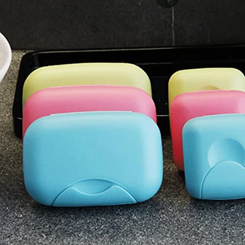 INVEESfzh Soap Dish Plastic Travel Soap Box With Lock, Mini Portable Soap Box, Creative Sealed Soap Box With Lid, Waterproof And Lid 3 INVEESfzh Soap Dish Plastic Travel Soap Box With Lock, Mini Portable Soap Box, Creative Sealed Soap Box With Lid, Waterproof And Lid