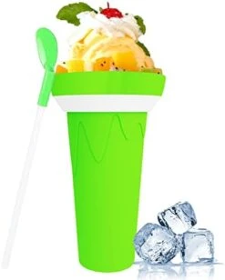Slushie Maker Cup, TIK TOK Magic Squeeze Cup Quick Frozen Smoothies Cup Double Layer Slushy Maker Cup, Homemade Milk Shake Ice Cream Maker DIY It For Children And Adults (Large-Cup-Light Blue) 19 Slushie Maker Cup, TIK TOK Magic Squeeze Cup Quick Frozen Smoothies Cup Double Layer Slushy Maker Cup, Homemade Milk Shake Ice Cream Maker DIY It For Children And Adults (Large-Cup-Light Blue) -Wilton Shop 413UZ2zrtiL. AC