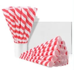 Premium Cotton Candy Cones 50 Pack Pastel Stripes - Candy Park Multicolor Paper Cones - For Cotton Candy Machines & Candy Floss Sugar - Celebrations & Party Supplies -Wilton Shop 413o9XA28bL