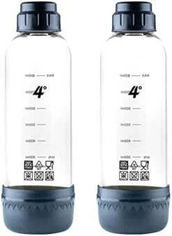 4° Sparkling Water Maker, Carbonated Water Machine And Soda Maker Machine For Home, With 1.0L BPA-free Sparkling Water Bottle, Compatible With Any Screw-in 60L CO2 Carbonator(NOT Included)(Wooden) -Wilton Shop 413oNrtkh L. AC