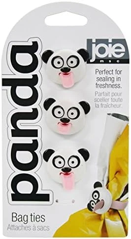 MSC International Joie Panda, Silicone, Set Of 3, Includes 6 Bag Ties, Set Of 2, White 10 MSC International Joie Panda, Silicone, Set Of 3, Includes 6 Bag Ties, Set Of 2, White - Image 8