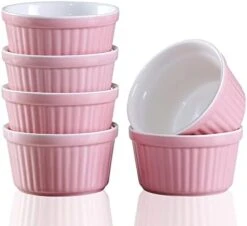 Ramekins 6oz Oven Safe,Creme Brulee Ramekins And Souffle Dishes,Porcelain Ramekin Baking Bowls,Dipping Sauce Dish.Pudding Cups,Set Of 6,Colorful. (Colorful) -Wilton Shop 413uydd kL. AC