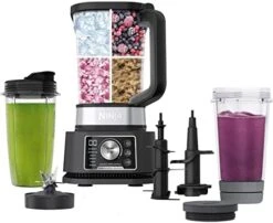 Ninja CO351B SS351 Foodi Power Pitcher System, Smoothie Bowl Maker, 4in1 Blender + Food Processor, Single Serve Blender 1400WP SmartTORQUE 6 Auto-iQ Presets (Renewed) 13 Ninja CO351B SS351 Foodi Power Pitcher System, Smoothie Bowl Maker, 4in1 Blender + Food Processor, Single Serve Blender 1400WP SmartTORQUE 6 Auto-iQ Presets (Renewed) -Wilton Shop 413xcL33GqL. AC