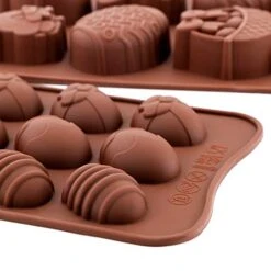 Ovitec 4 Pieces Easter Silicone Molds Chocolate Molds With Bunny Egg Shape For Making Small Chocolate Cake Decoration Baking Party Supplies -Wilton Shop 4142kXwqANL