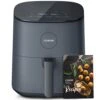 Air Fryer Pro LE 5-Qt, For Quick And Easy Meals, UP To 450℉, Quiet Operation, 85% Oil Less, 130+ Exclusive Recipes, 9 Customizable Functions In 1, Compact, Dishwasher Safe, Gray -Wilton Shop 4148pXjT5JL