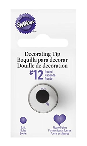Round Decorating Piping Tip #12 3 Round Decorating Piping Tip #12