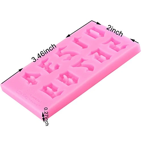 Number Chocolate Mould Silicone Letter Mold Candy Making Alphabet Fondant Molds Set Of 3 4 Number Chocolate Mould Silicone Letter Mold Candy Making Alphabet Fondant Molds Set Of 3 - Image 2