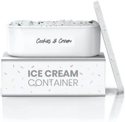 - Ice Cream Container - 2 Quart - Perfect Reusable Freezer Storage For Homemade Ice Cream Tubs For Sorbet, Frozen Yogurt And Gelato! - Flexible Silicone Lids, Long Scoop, Stackable - White With Sprinkles 21 - Ice Cream Container - 2 Quart - Perfect Reusable Freezer Storage For Homemade Ice Cream Tubs For Sorbet, Frozen Yogurt And Gelato! - Flexible Silicone Lids, Long Scoop, Stackable - White With Sprinkles -Wilton Shop 414OsnvJsL. AC